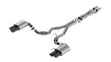 Borla 2024 Ford Mustang GT 5.0L V8 3 in ATAK Catback Non-Active Exhaust- Black Chrome Quad Tip thumbnail 4
