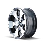 ION Type 136 14x6 / 5x114.3 BP / 0mm Offset / 83.82mm Hub Black/Machined Wheel thumbnail 3