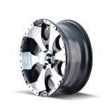 ION Type 136 15x6 / 6x139.7 BP / 0mm Offset / 108mm Hub Black/Machined Wheel thumbnail 1