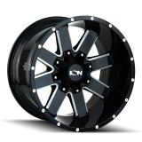 ION Type 141 20x10 / 6x135 BP / -19mm Offset / 106mm Hub Gloss Black Milled Wheel thumbnail 2
