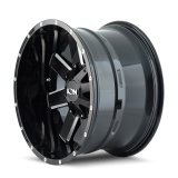 ION Type 141 20x9 / 8x180 BP / 18mm Offset / 124.1mm Hub Gloss Black Milled Wheel thumbnail 6
