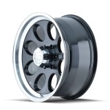 ION Type 171 16x8 / 5x139.7 BP / -5mm Offset / 108mm Hub Black/Machined Wheel thumbnail 1