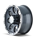 ION Type 174 17x9 / 8x170 BP / 0mm Offset / 130.8mm Hub Black/Machined Wheel thumbnail 4