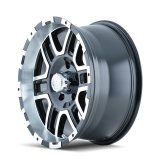 ION Type 179 16x8 / 6x139.7 BP / 10mm Offset / 106mm Hub Black/Machined Wheel thumbnail 1