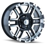 ION Type 179 16x8 / 6x139.7 BP / 10mm Offset / 106mm Hub Black/Machined Wheel thumbnail 4
