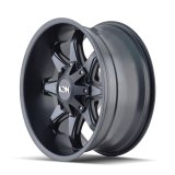 ION Type 181 17x9 / 5x114.3 BP / -12mm Offset / 87mm Hub Satin Black/Milled Spokes Wheel thumbnail 2