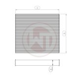 Wagner Tuning 563x468x32mm Radiator Core thumbnail 1