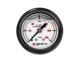 Grams Performance Universal 0-120 PSI Fuel Pressure Gauge - White Face thumbnail 6