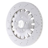 SHW 18-21 Audi TT Quattro 2.0L Front Drilled-Dimpled Lightweight Brake Rotor (8S0615301L) thumbnail 1