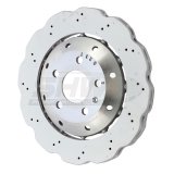 SHW 13-15 Audi RS5 4.2L Rear Drilled-Dimpled Lightweight Wavy Brake Rotor (8T0615601A) thumbnail 1