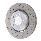 SHW 01-06 BMW M3 3.2L Left Front Drilled Lightweight Brake Rotor (European Model) (34112282801) thumbnail 1