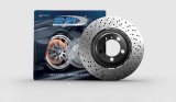 SHW 19-21 BMW M2 Competition 3.0L Left Rear Cross-Drilled Lightweight Brake Rotor (34118072019) thumbnail 3