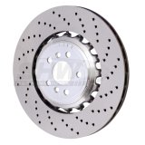 SHW 18-21 BMW M5 4.4L Right Rear Cross-Drilled Lightweight Brake Rotor (34217991104) thumbnail 1