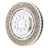 SHW 15-21 Maserati Ghibli 3.0L w/Sport Pkg Front Cross-Drilled Lightweight Brake Rotor (670030935) thumbnail 1