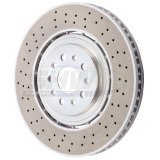 SHW 19-20 Maserati Levante GTS 3.8L w/Brembo Front Cross-Drilled LW Brake Rotor (670037769) thumbnail 1