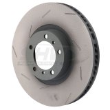 SHW 17-20 Porsche Panamera 4S 2.9L w/18in Wheel Left Front Slotted Monobloc Brake Rotor (971615301L) thumbnail 1