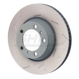 SHW 11-16 Porsche Panamera 4 3.6L w/o Ceramic Brakes Left Rear Slotted MB Brake Rotor (971615601P) thumbnail 1