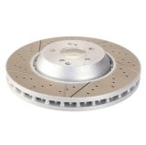SHW 16-19 Mercedes-Benz C63 AMG 4.0L Front Drilled-Slotted Lightweight Brake Rotor (2224212612) thumbnail 2