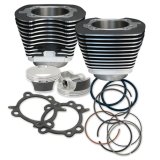 S&S Cycle 07-17 BT 106in Big Bore Cylinder Kit - Wrinkle Black thumbnail 2