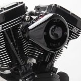 S&S Cycle 2007+ XL Sportster Models Stealth Air Cleaner Kit w/ Gloss Black Mini Teardrop Cover thumbnail 1