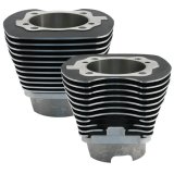 S&S Cycle 2007+ BT 4-1/8in Bore Cylinder Set For 117in & 117in Dish Hot Set Up Kits - Wrinkle Black thumbnail 1