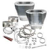 S&S Cycle 07-17 BT 117in Big Bore Cylinder Kit - Silver thumbnail 1