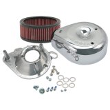 S&S Cycle 95-16 BT w/ S&S Single Bore TB Teardrop Air Cleaner Kit Chrome Cover thumbnail 1