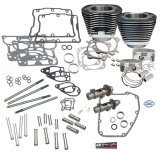 S&S Cycle 07-17 BT S&S 106in Big Bore Hot Set Up Kit w/o Cylinder Heads - Wrinkle Black thumbnail 1