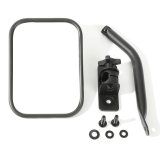 Rugged Ridge 97-18 Jeep Wrangler Textured Black Rectangluar Quick Release Mirror Kit thumbnail 1