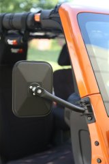 Rugged Ridge 97-18 Jeep Wrangler Textured Black Rectangluar Quick Release Mirror Kit thumbnail 3