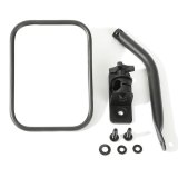 Rugged Ridge 97-18 Jeep Wrangler Textured Black Rectangluar Quick Release Mirror Kit thumbnail 4