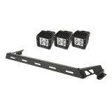 Rugged Ridge 07-18 Jeep Wrangler JK Black 3 Sqaure LED Hood Mounted Light Bar Kit thumbnail 7