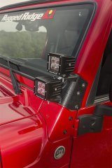 Rugged Ridge 97-06 Jeep Wrangler TJ Textured Black Dual A-Pillar Light Mount thumbnail 3