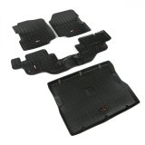 Rugged Ridge Floor Liner Front/Rear/Cargo Black 1976-1995 Jeep Wrangler / CJ thumbnail 1