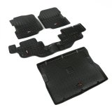Rugged Ridge Floor Liner Front/Rear/Cargo Black 1976-1995 Jeep Wrangler / CJ thumbnail 2