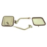 Rugged Ridge 97-06 Jeep Wrangler TJ Stainless Steel CJ-Style Side Mirror Kit thumbnail 2