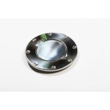 Rugged Ridge 97-06 Jeep Wrangler TJ Stainless Steel Non-Locking Gas Cap Door thumbnail 1