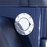 Rugged Ridge 97-06 Jeep Wrangler TJ Stainless Steel Non-Locking Gas Cap Door thumbnail 3