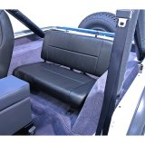 Rugged Ridge Standard Rear Seat Black Denim 55-95 Jeep CJ / Jeep Wrangler thumbnail 2
