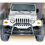 Rugged Ridge 3-In Dbl Tube Front Bumper w/ Hoop 76-06 CJ / Jeep Wrangler thumbnail 1