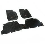 Rugged Ridge Floor Liner Front/Rear Black 2007-2018 Jeep Wrangler JK 4 Dr thumbnail 1