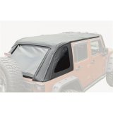 Rugged Ridge Bowless Soft Top Black Diamond 4-Door 07-18 Jeep Wrangler JK thumbnail 2