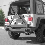 Rugged Ridge Tire Carrier XHD Rear Bumper 76-06 Jeep CJ / Jeep Wrangler thumbnail 1
