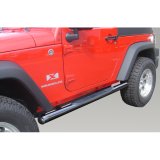 Rugged Ridge 3-In Round Side Steps Black 07-18 2-Door Jeep Wrangler thumbnail 2