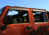 Rugged Ridge Window Visors Matte Black 07-18 4-Door Jeep Wrangler thumbnail 1