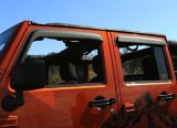 Rugged Ridge Window Visors Matte Black 07-18 4-Door Jeep Wrangler thumbnail 2