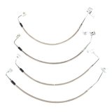Rugged Ridge Brake Hose Kit Braided Stainless 07-18 Jeep Wrangler thumbnail 1