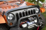 Rugged Ridge Wraparound Bug Deflector Smoke 07-18 Jeep Wrangler thumbnail 1