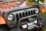 Rugged Ridge Wraparound Bug Deflector Smoke 07-18 Jeep Wrangler thumbnail 2