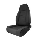 Rugged Ridge High-Back Front Seat Reclinable Black Denim 97-06TJ thumbnail 2